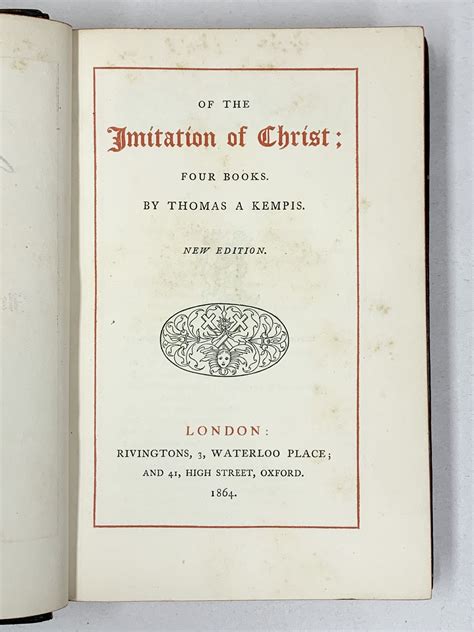 Of the Imitation of Christ Four Books Doc