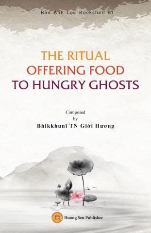 Offering food to the ghosts: