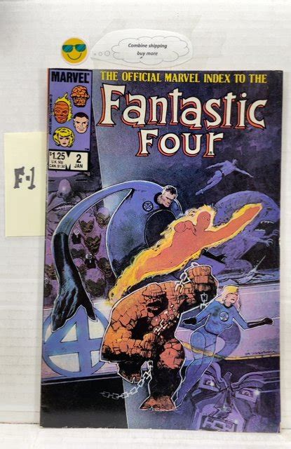 Official Marvel Index to the Fantastic Four 2 Marvel Comics January 1986 Reader