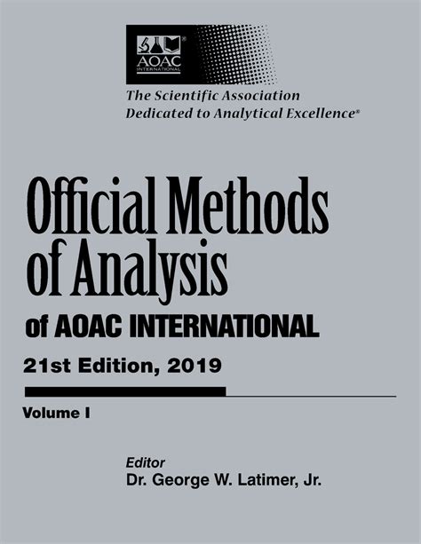 Official Methods Of Analysis Aoac Pdf Doc