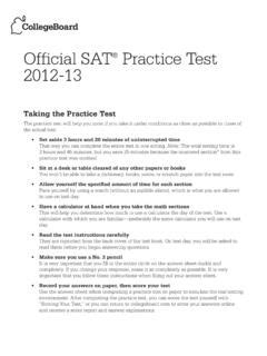 Official Sat Practice Test 2012 13 Answers PDF