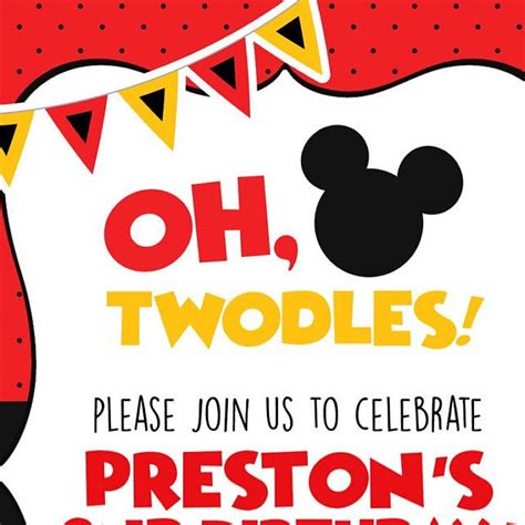 Oh Twodles Invitation Template Free