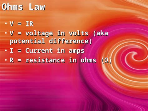 Ohms to Volts: Unlocking the Electrical Potential Difference