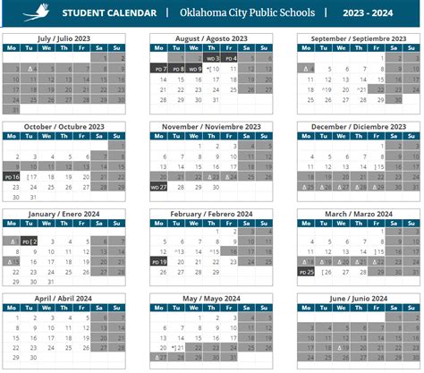 Okcps Calendar 24 25 Printable