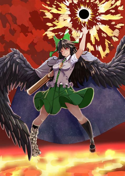 Okuu Touhou: Embracing the Power of the Sun with a Mischievous Spark