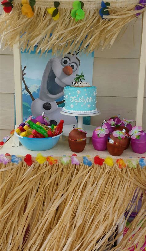 Olaf's Arrival at the Sandy Oasis