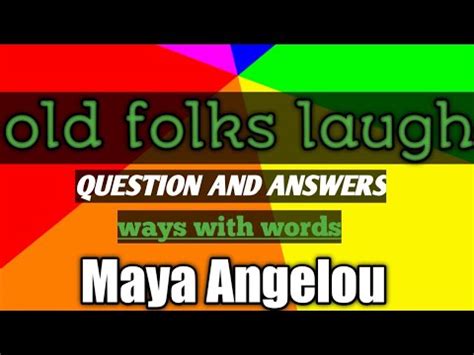 Old Folks Laugh Question And Answers Kindle Editon