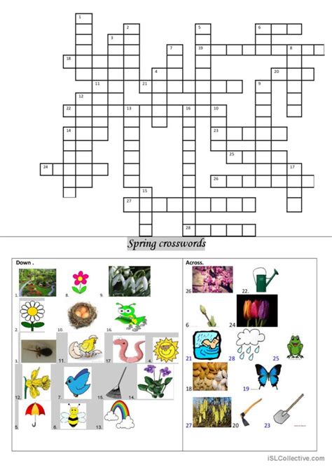 Old Spring Crossword Bogglesworldesl Answers Doc