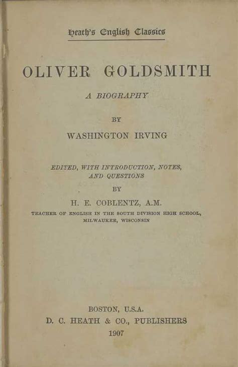 Oliver Goldsmith A Biography Edited with Notes and an Introduction MacMillan s Pocket American and English Classics PDF