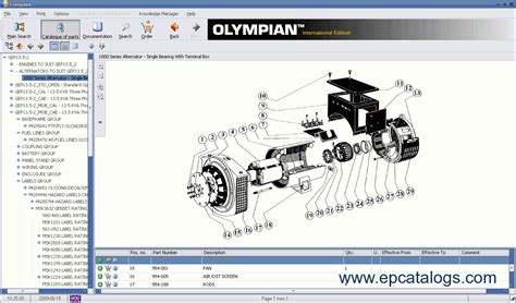 Olympian Generator Parts Catalog