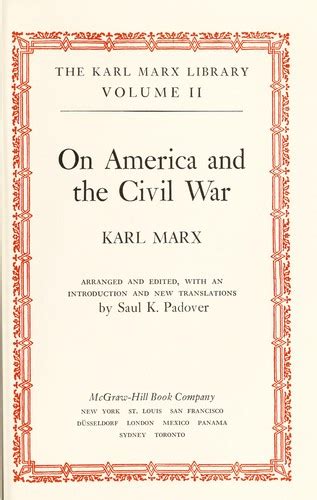 On America and the Civil War The Karl Marx Library Kindle Editon