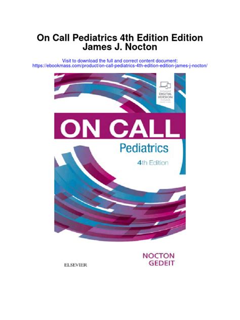 On Call Pediatrics Epub