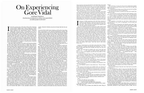 On Experiencing Gore Vidal in Esquire (August, 1969) Ebook Doc
