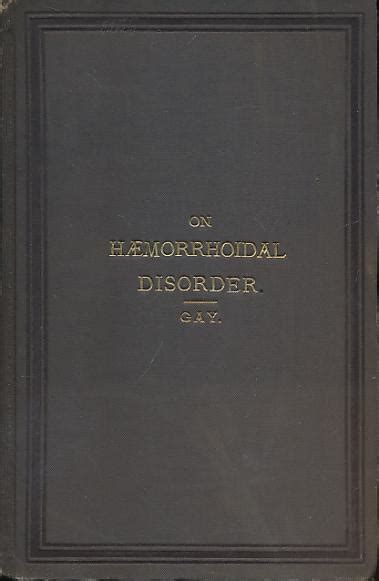 On Hæmorrhoidal Disorder London 1882 Doc