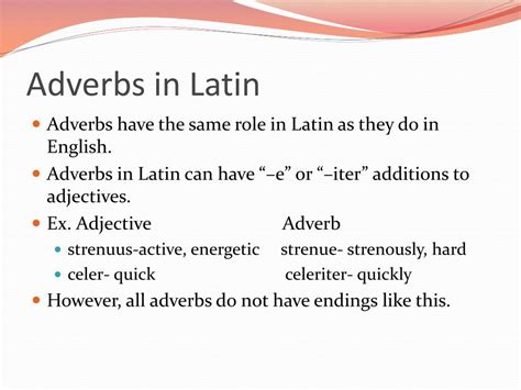 On Latin Adverbs Reader