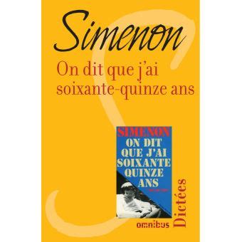 On dit que j ai soixante-quinze ans French Edition Doc