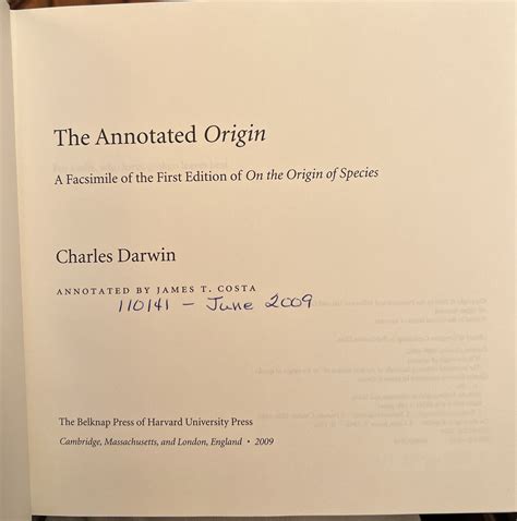 On the Origin of Species A Facsimile of the First Edition Doc