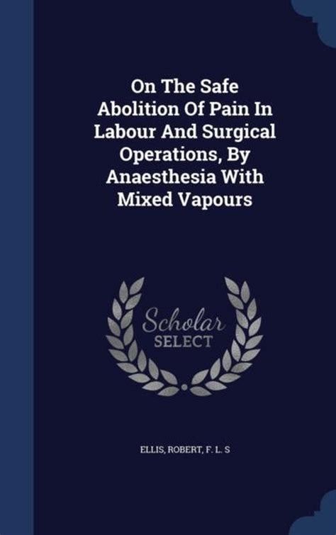 On the Safe Abolition of Pain In Labour and Surgical Operations by Anæsthesia With Mixed Vapours Classic Reprint Epub