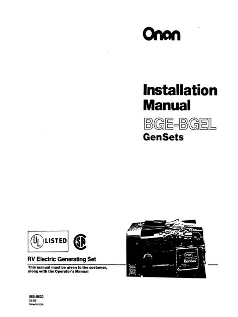 Onan Emerald Iii Genset Manual Ebook PDF