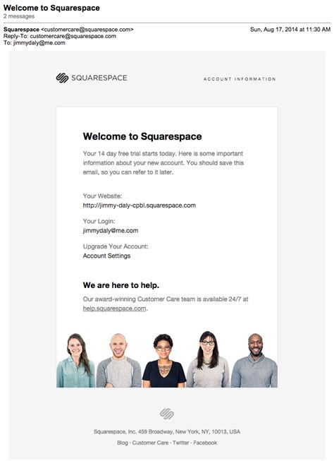 Onboarding Email Template