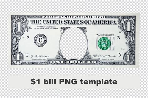 One Dollar Bill Template