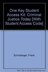 One Key Student Access Kit Criminal Justice Today Reader