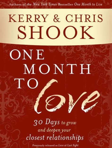 One Month to Love Thirty Days to Grow and Deepen Your Closest Relationships Reader