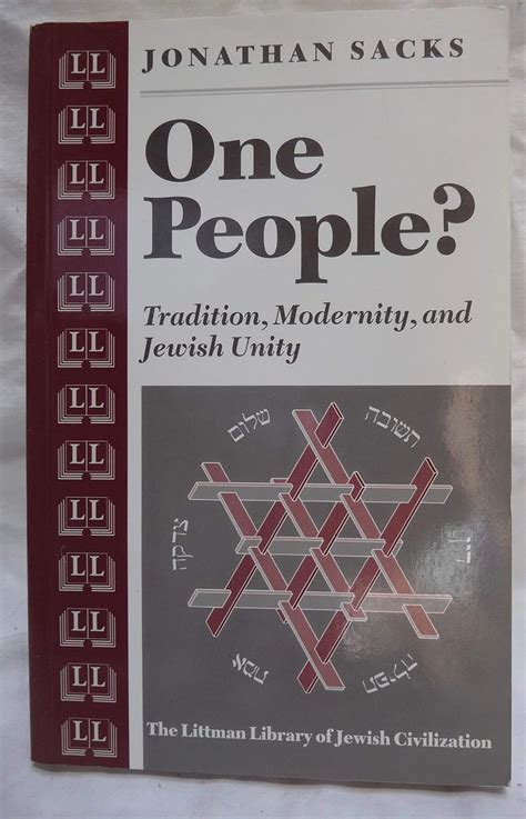 One People Tradition Modernity and Jewish Unity Littman Library of Jewish Civilization