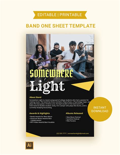 One Sheet Template