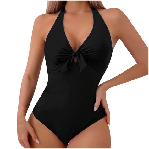 One-Piece Halter Swimsuits: