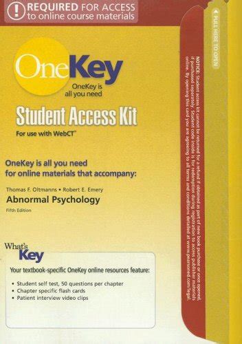 OneKey WebCT Student Access Kit Social Psychology PDF