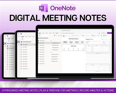Onenote Meeting Template