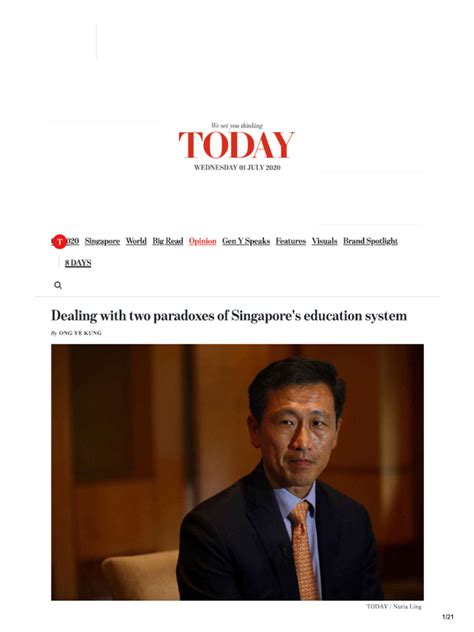 Ong Ye Kung's Vision for Singapore's Education System: A Comprehensive Guide