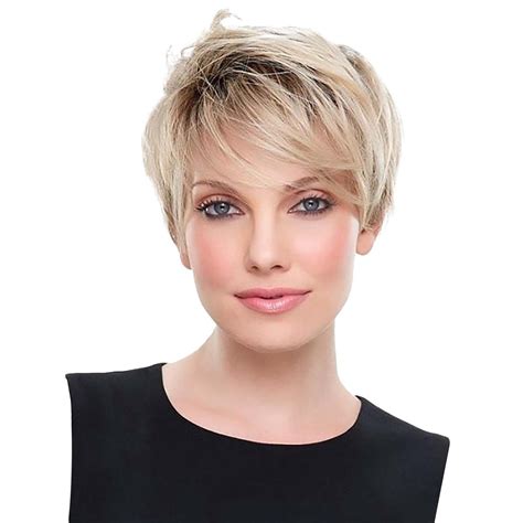 Online 8" Short Straight Blonde Bob Wigs