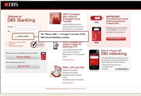 Online Banking (DBS iBanking):