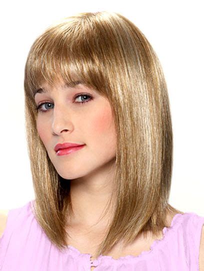 Online Blonde Straight Shoulder Length Monofilament Wigs