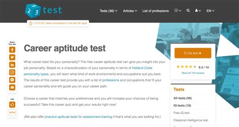 Online Career Testing
