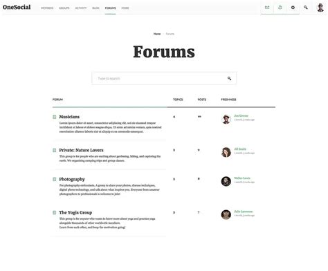 Online Forum Template