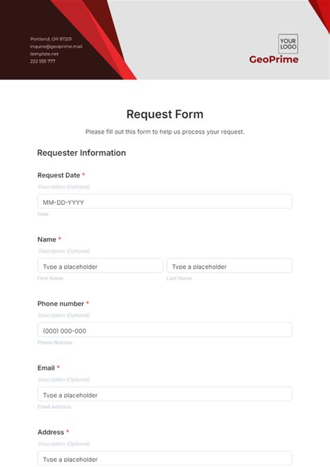 Online Request: