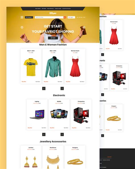 Online Shopping Website Templates