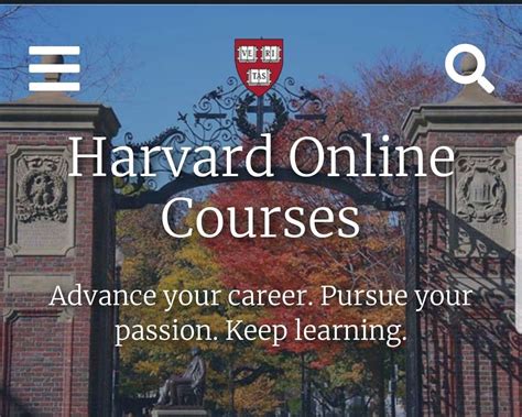 Online-learning Harvard.edu/catalog/free