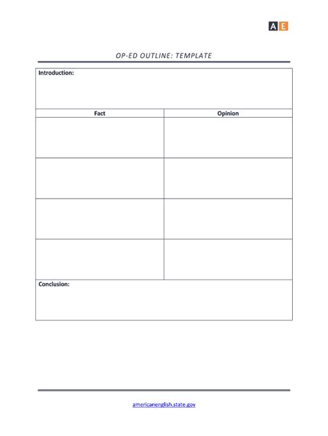 Op-ed Template
