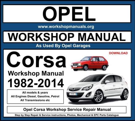 Opel Corsa C Service Manual Pdf Download Ebook Doc