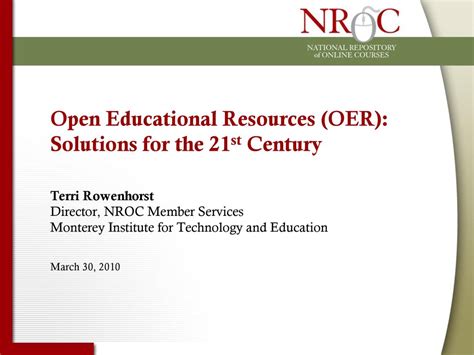 Open Educational Resources Oer Solutions For The 21st Epub