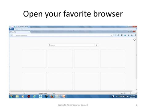 Open Your Favorite Browser: