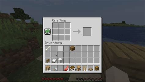 Open the Crafting Table: