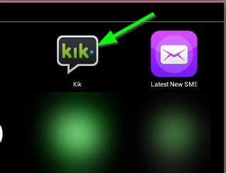 Open the Kik App: