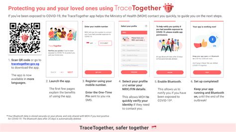 Open the TraceTogether app.