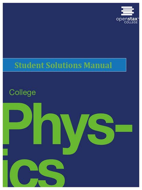 Openstax Physics Solutions Manual Epub