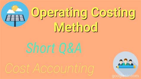 Operating Costing Problems And Solutions Epub